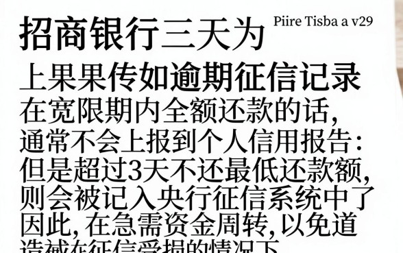 招商银行逾期多久会上征信，整合5个值得信赖的借贷平台