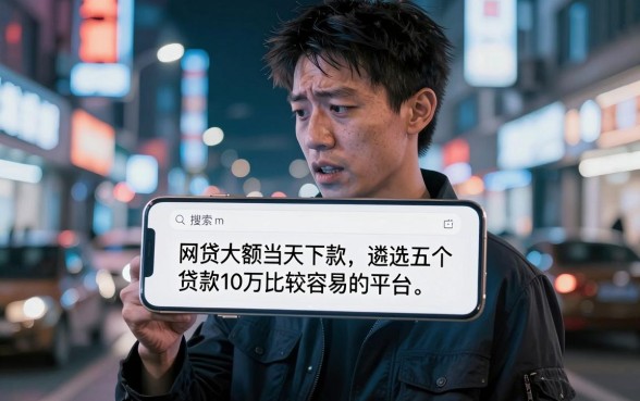 网贷大额当天下款，遴选五个贷款10万比较容易的平台
