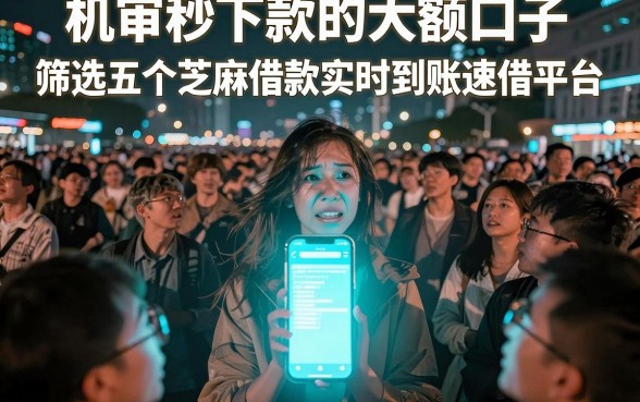 机审秒下款的大额口子，筛选五个芝麻借款实时到账速借平台