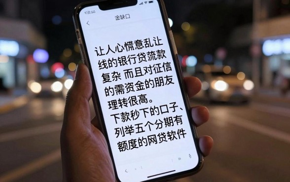 不查征信好下款秒下款的口子，枚举5个分期有额度的网贷软件
