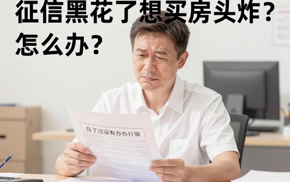 征信黑花了想买楼怎么办,陈列5个黑户下款口子