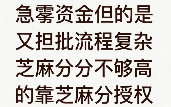 网贷哪个好下款好审批慢的，条列5个不用面签和芝麻分的贷款软件