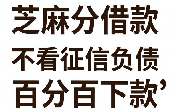 网上芝麻分可以借款的网贷，汇总五个不看征信负债的网贷百分百下款app