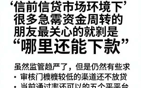 现在哪个口子还会下款的，精选五个网贷口子风控不严的app