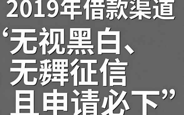19年借款新口子,概览5个无视黑白无视征信申请就下款的软件