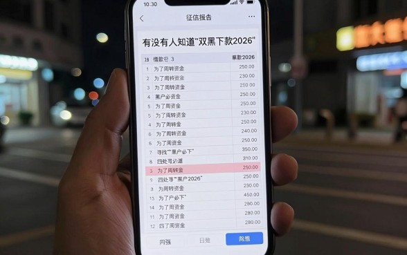 双黑下款2026，归集五个黑户百分百不拒的2000借款口子