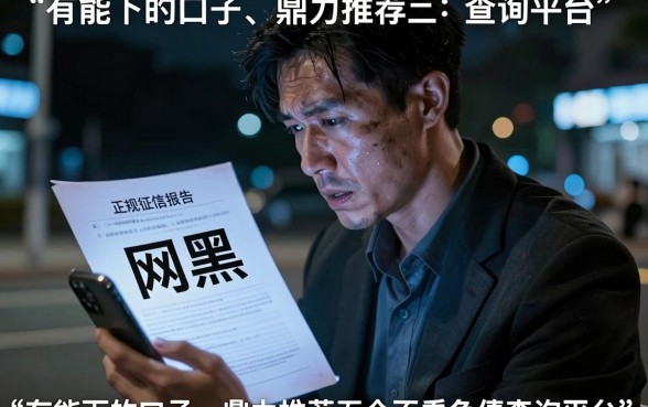网黑有能下的口子，鼎力推荐五个不看负债查询的平台