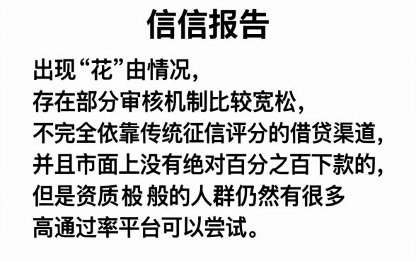 征信花了还有什么口子嘛，倾情分享五个不看征信无视黑白百分百下款口子