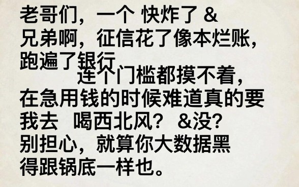 老口子融亿贷大放水，精选5个无视逾期大数据花户黑户软件