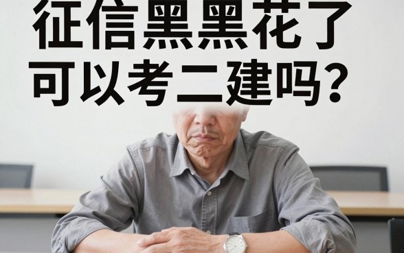 征信黑花了能考二建吗，枚举五个无视黑白户秒下款app
