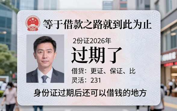 身份证过期了能下款的口子，陈列五个征信花了可以借钱的网贷软件