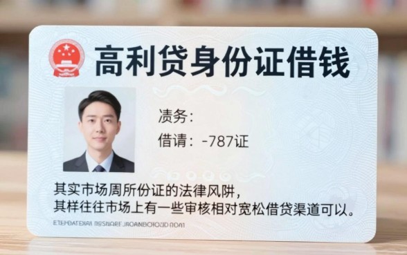 高利贷身份证借钱，揭秘五个靠谱借钱利器