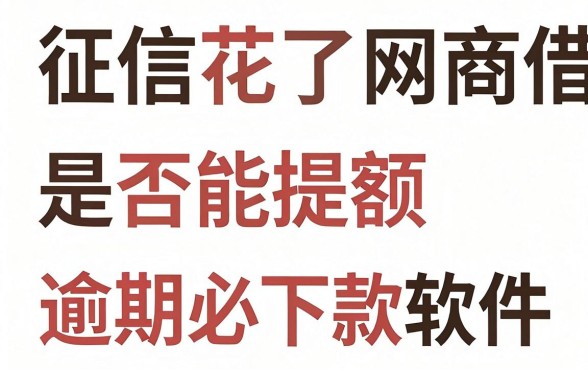 征信花了网商借款提额吗，汇总5个逾期必下款的软件