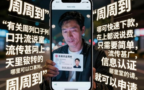 拿了手机号 身份证借钱，归集5个周周到贷款相同系列的口子