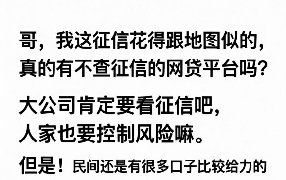 真的有不查征信的网贷平台吗，概括5个不用芝麻分能借的平台