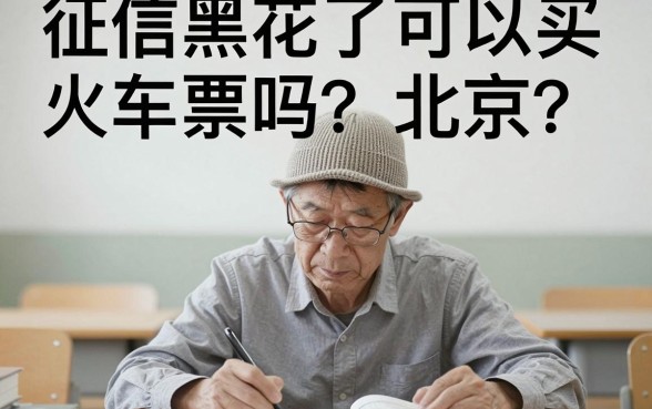 征信黑花了能买火车吗北京，整理五个新号易贷速审秒下款软件