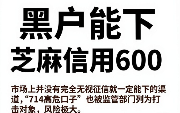 黑户能下的714口子推荐，详尽说明5个芝麻信用600贷款app
