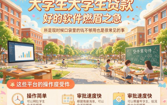 大学生贷款好的软件有哪些？这5个公认靠谱的速看！