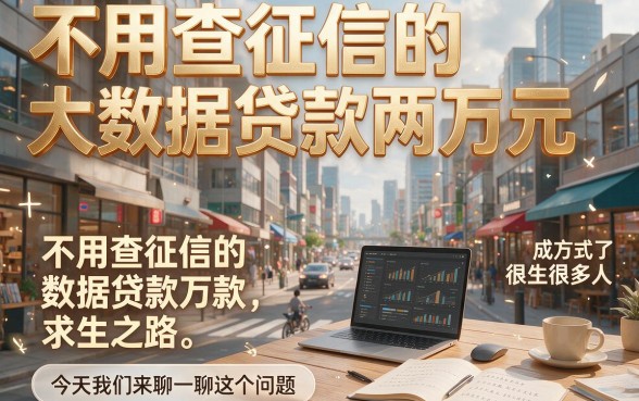 无视征信！2026年速借秘籍：不查征信大数据贷二万，顺便盘点5个也能借九千的APP