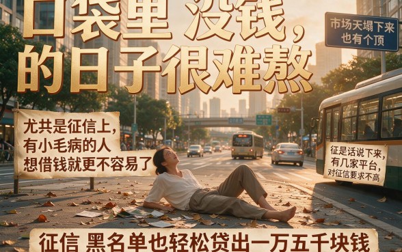 黑户必下15000的口子来了！这5个征信黑户也能借3000的APP门槛超低