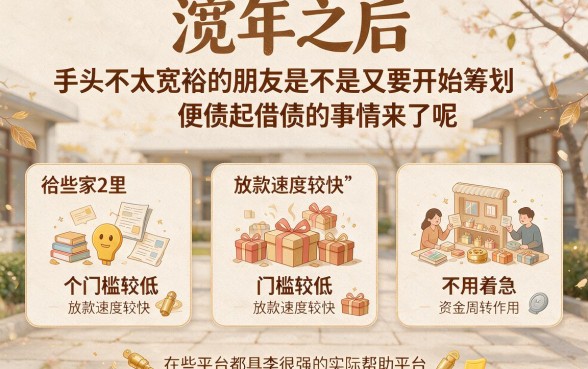 年后急需用钱必看！2026真实案例盘点：5个门槛低的平台借款APP，手机借钱不上征信