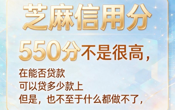 550芝麻分能借钱吗？2026这5个平台凭550分也能秒贷2000，错过再等半年！