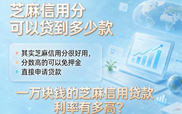 芝麻信用贷1万利息怎么算？2026最新低息攻略来了！