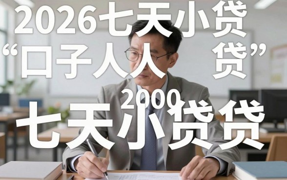 2026七天小贷口子人人2000，这5个凭学信网就能下款的平台太实用了！