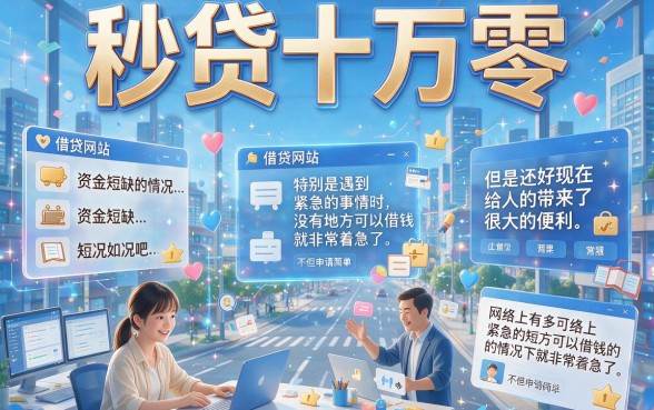 刚刚获悉！秒借10万0的借款平台推荐，这5个秒借30000无视征信的渠道速看