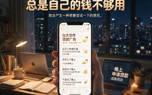 晚上申请网贷通过率更高？2026这5个夜间借款软件秒批到账，亲测有效！