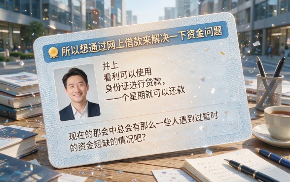 2026年急需用钱？身份证借钱7天还款，这5个大额平台审批快赶紧收藏！