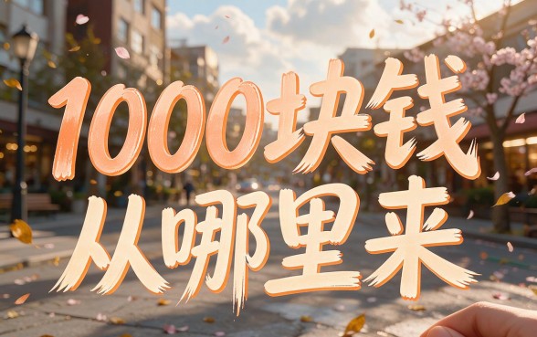 急用1000块在哪借?这5个正规贷款软件2000元秒到账解燃眉之急