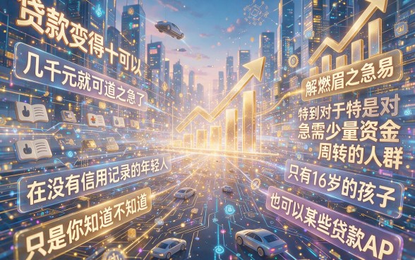 16岁黑户也能借!2026小额度贷款软件推荐,3000元必下款这5个