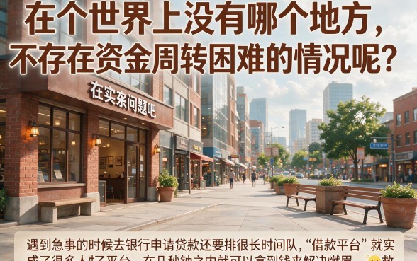 2026年最容易的借款平台有哪些？3月97%的人还不知道这5个门槛超低网贷！