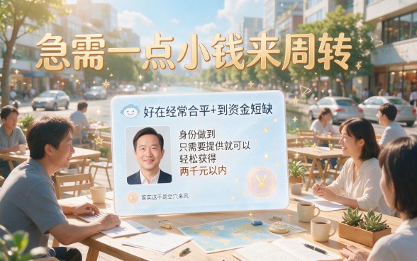 急用钱别慌！只凭身份证贷款小额包下2000，这5个APP临时周转要求不高