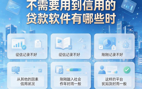 不用信用的贷款软件有哪些？这5个黑户借款口子到账快、选择多，亲测有效！