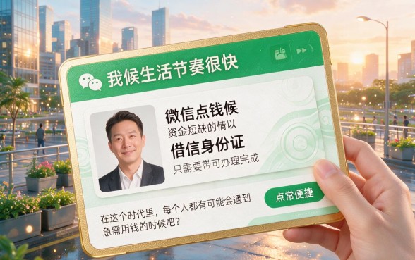 用身份证微信借钱5000元，这5个正规口子2026年还能下款