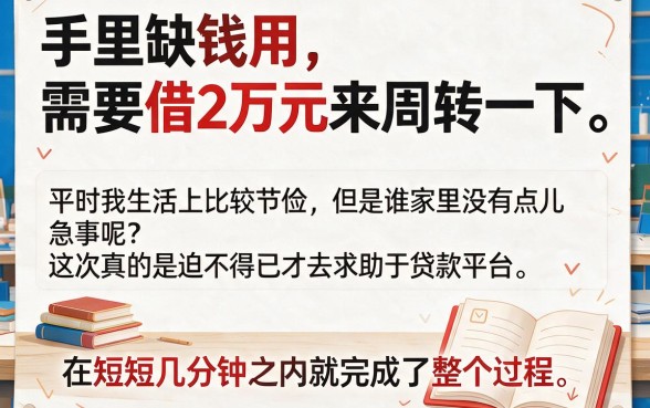 私人急用20000，顺便盘点5个急需借钱3000元、对征信要求不高的APP
