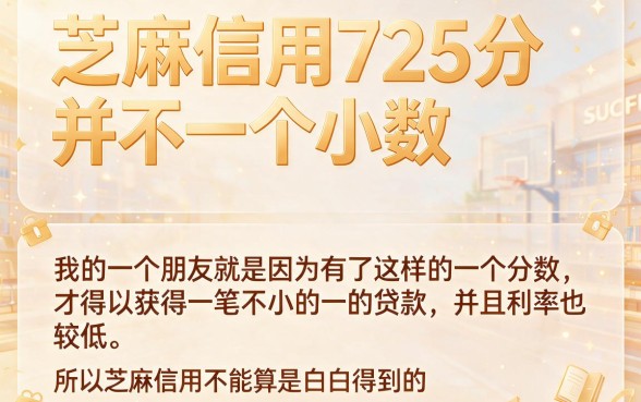 芝麻信用725分哪里贷款能多贷？2026年盘点5个凭芝麻分725轻松借款1000的口子