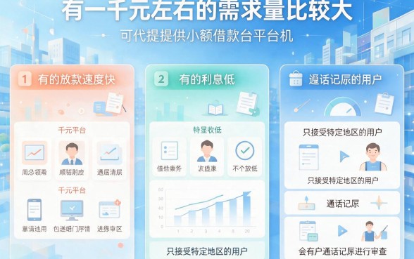 一千元额度的网贷有哪些平台？2026短期救急实测，这5个黑户也能下款！