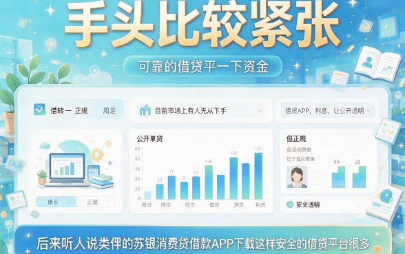 类似苏银消费贷借款app下载一样安全的借钱平台，这5个下款快又可靠！