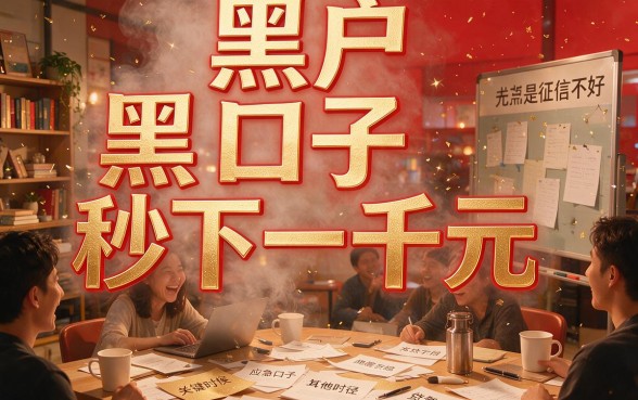 黑户黑口子秒下1000的，这5个有信用卡就能秒批的网贷渠道速览