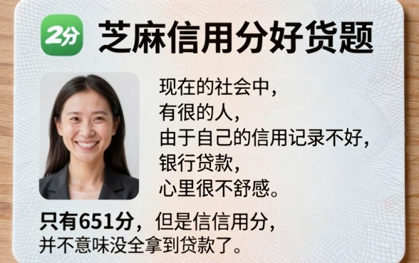 黑户芝麻信用分651分也能贷款？2026年最稳妥的5个芝麻信用认证借钱APP推荐