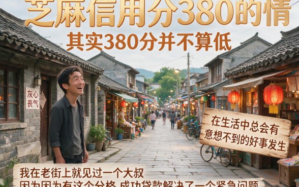 芝麻信用分380能贷款吗？2026这5个借款2000的软件要求不高，低分也能试试