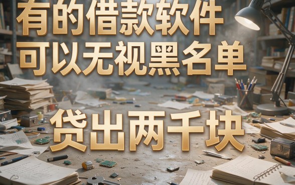 黑名单必下2000！2026无视黑名单的借款软件包下款内幕，附5个不查黑名单贷款20000口子