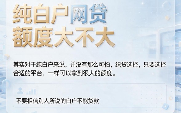 纯白户网贷哪个额度高点？2026内部猛料：这5个9月口子无视黑白秒下款！