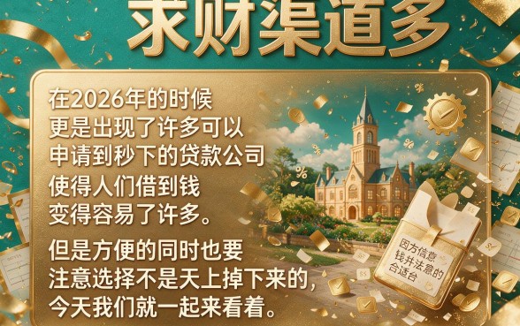 2026年秒下贷款口子大盘点！这5个网贷平台秒拒后还能秒批