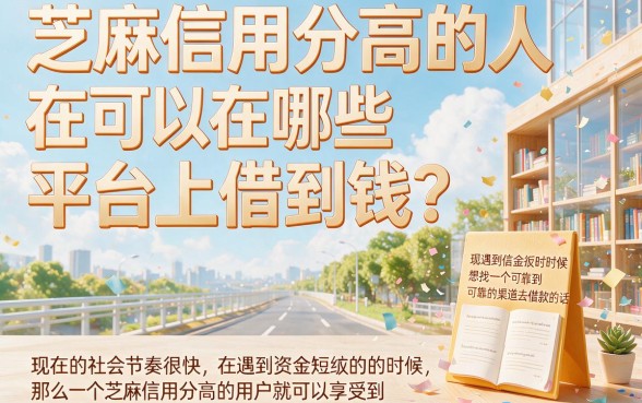 芝麻信用分能借钱的平台有哪些？4月最新盘点，这5家临时周转必看