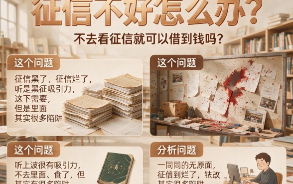 征信黑、征信差、征信烂也能借？这款不看征信的借款软件到底稳不稳！