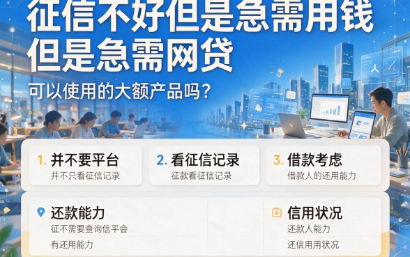 2026年必申!不看征信好下款的大额网贷盘点,附5个征信要求不高的7000元借款口子
